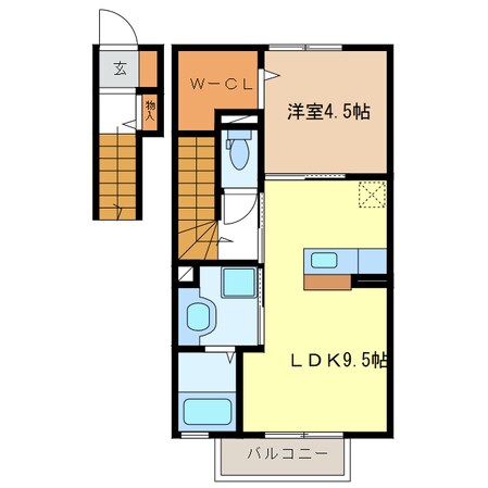 ラルーチェ江戸橋の物件間取画像